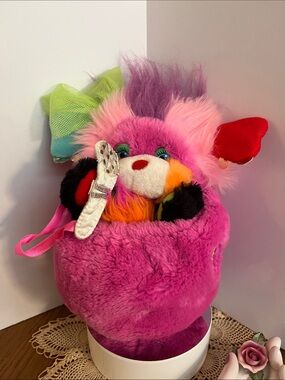 Plush POPPLES (1986) vintage PUNKITY Furry Collectible